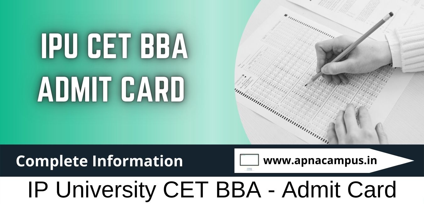 IPU CET BBA Admit card 2023
