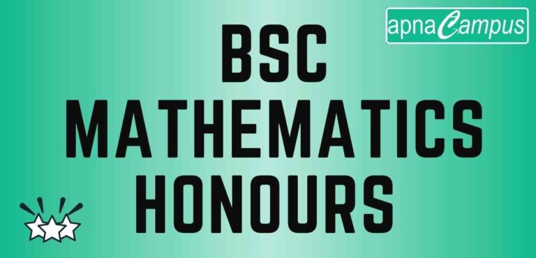 What Is Bsc Maths Honours